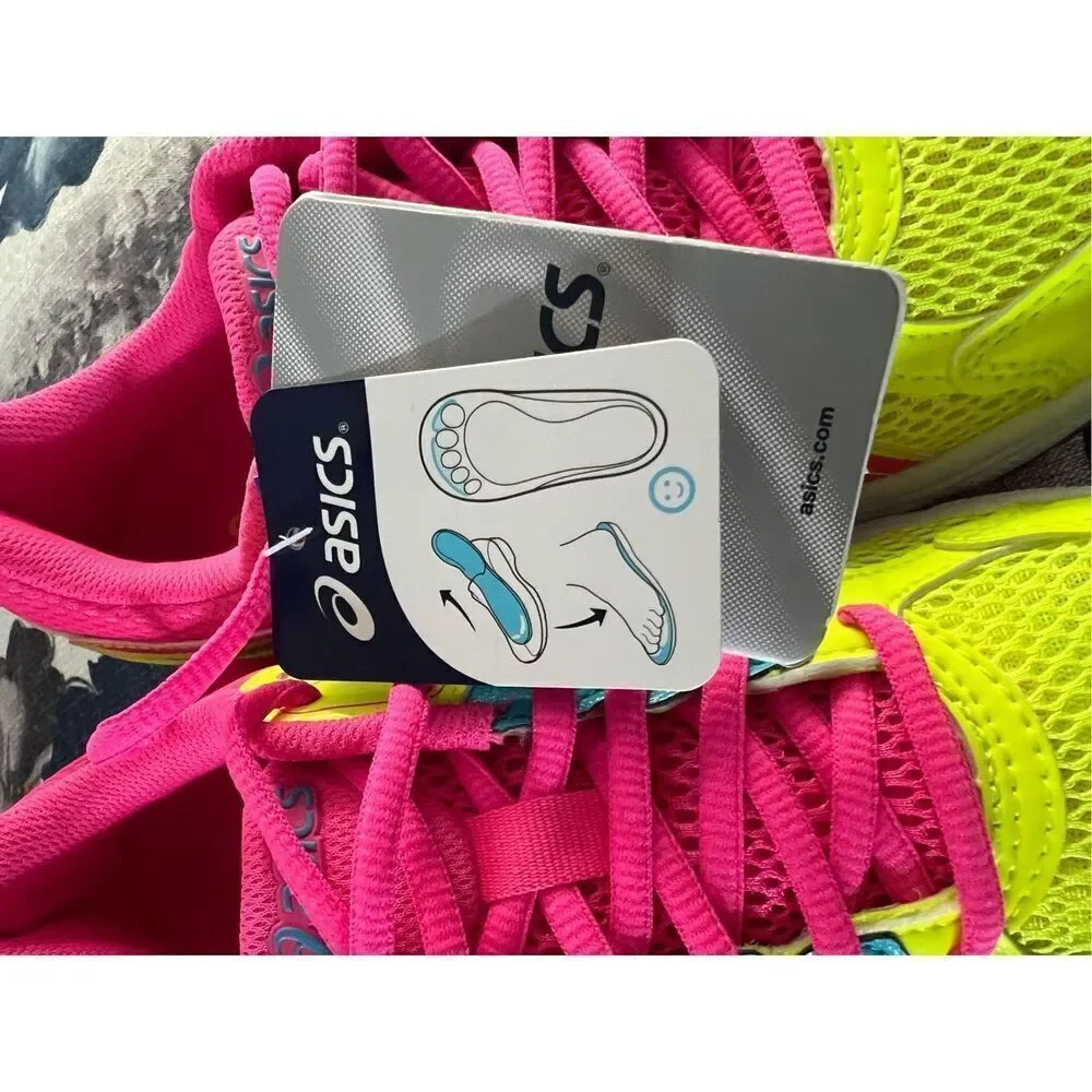 ASICS Gel Contend 3 Running Shoes C566N Women's Size US 5.5 Pink/FYG Reflective - Picture 5 of 12